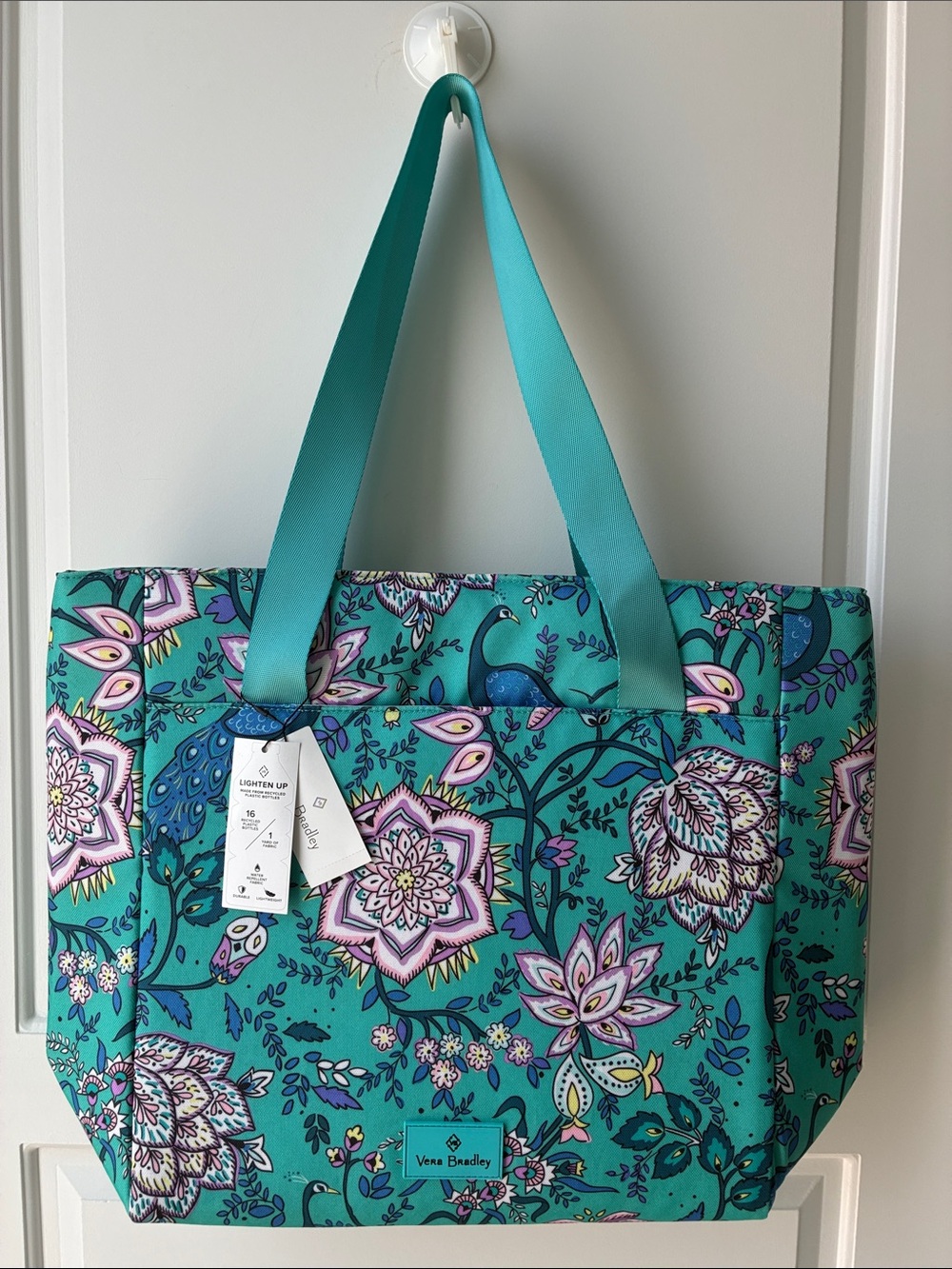 Vera Bradley Peacock Garden Large Cooler Bag Tote